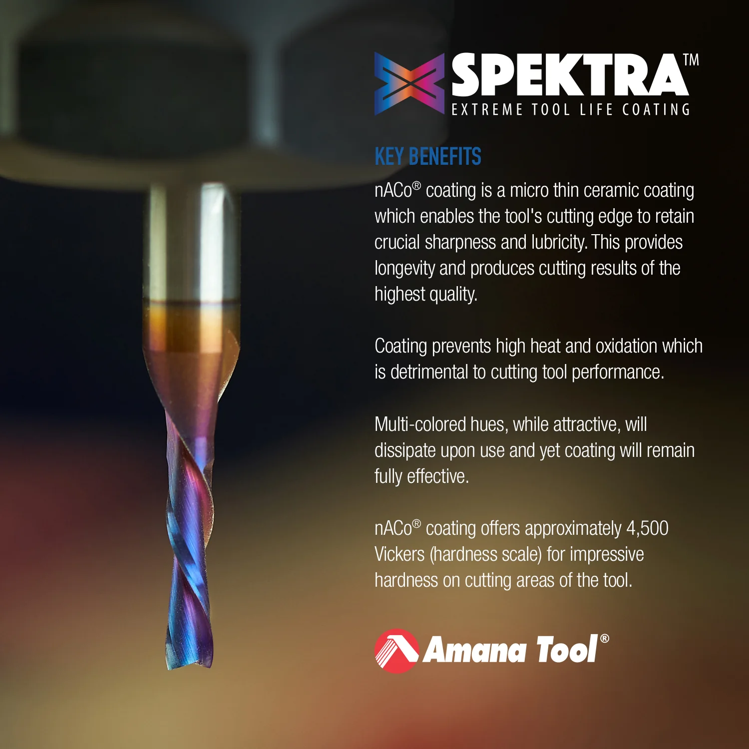 Amana 46237-K Spektra Solid Carbide Downcut Spiral Bit, 1/16" Diameter, 1/8" Shank - Image 4
