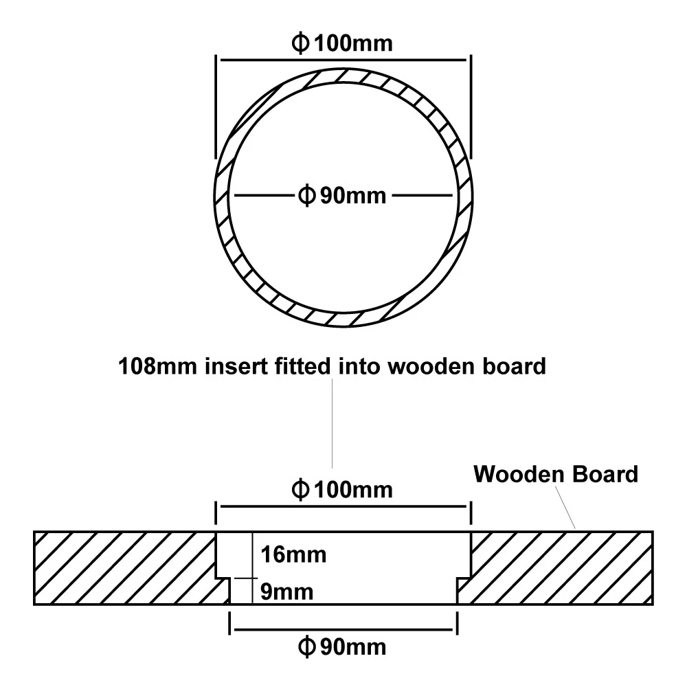 Carbatec 108mm Themometer Insert - Image 2