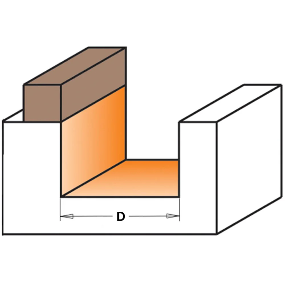 CMT Mortising Router Bit with Bearing - 19mm Cut Depth - Image 2