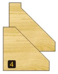 Arden Chamfer Bit with Bearing - 41.2mm Diameter 45° Angle 1/2" Shank - Image 2