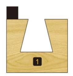 Arden Dovetail Bit with Bearing - 12.7mm Diameter 1/4" Shank - Image 2
