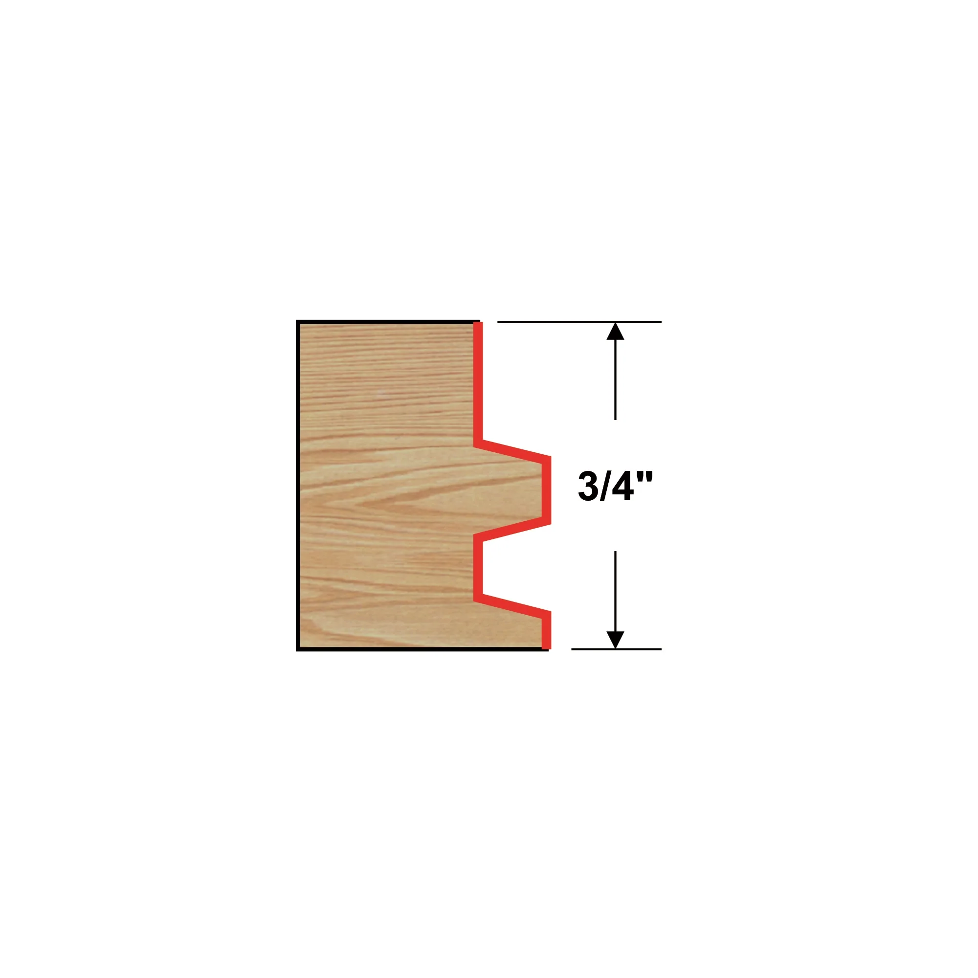 Arden Drawer Lock Bit - 27mm Diameter 1/2" Shank - Image 2