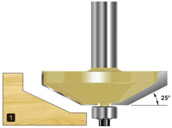Arden Straight Raised Panel Bit - 63.5mm Diameter 1/2" Shank - Image 3