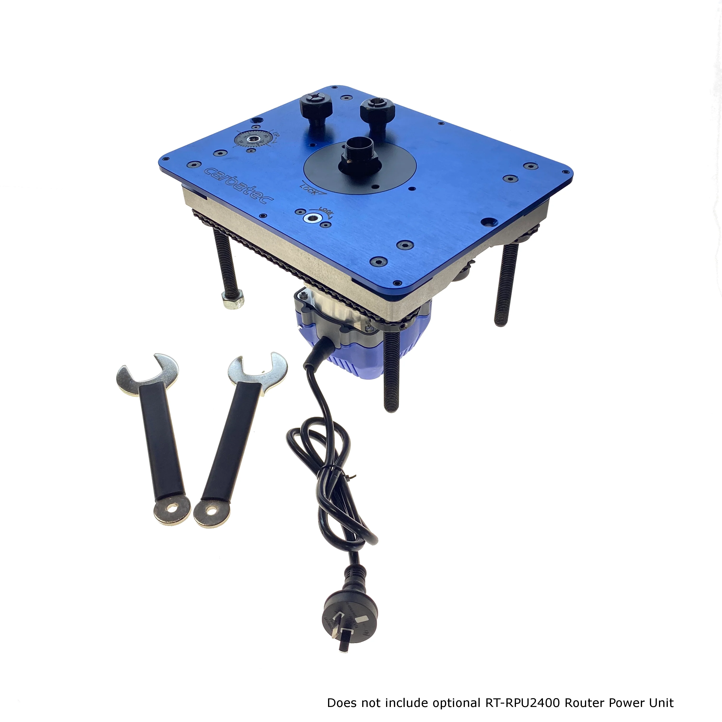 Carbatec Pro Powered Deluxe Router Table Kit with Cast Iron Top - Image 2