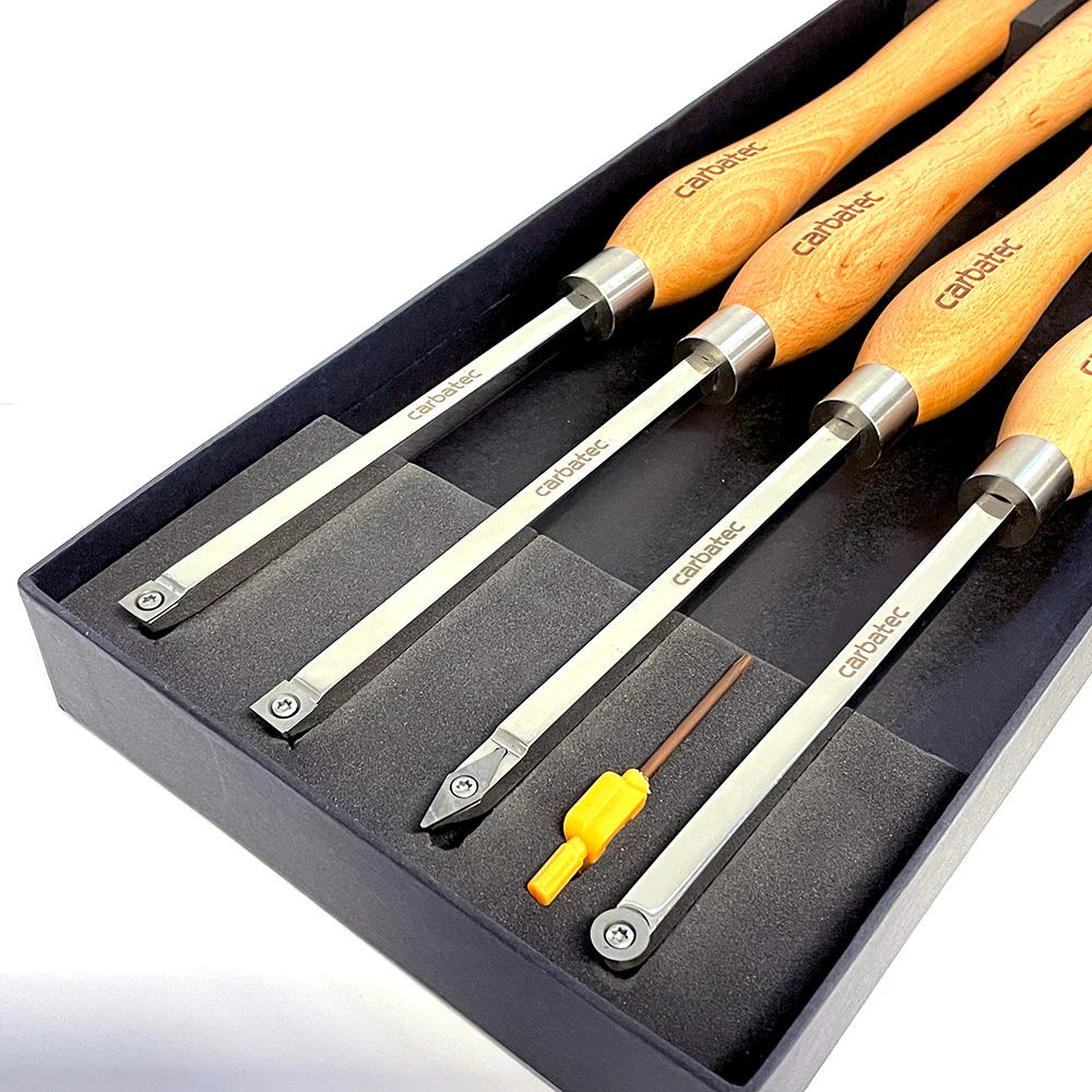 Carbatec 4PC Tungsten Carbide and Stainless Steel Medium/Large Scraper Set - Image 5