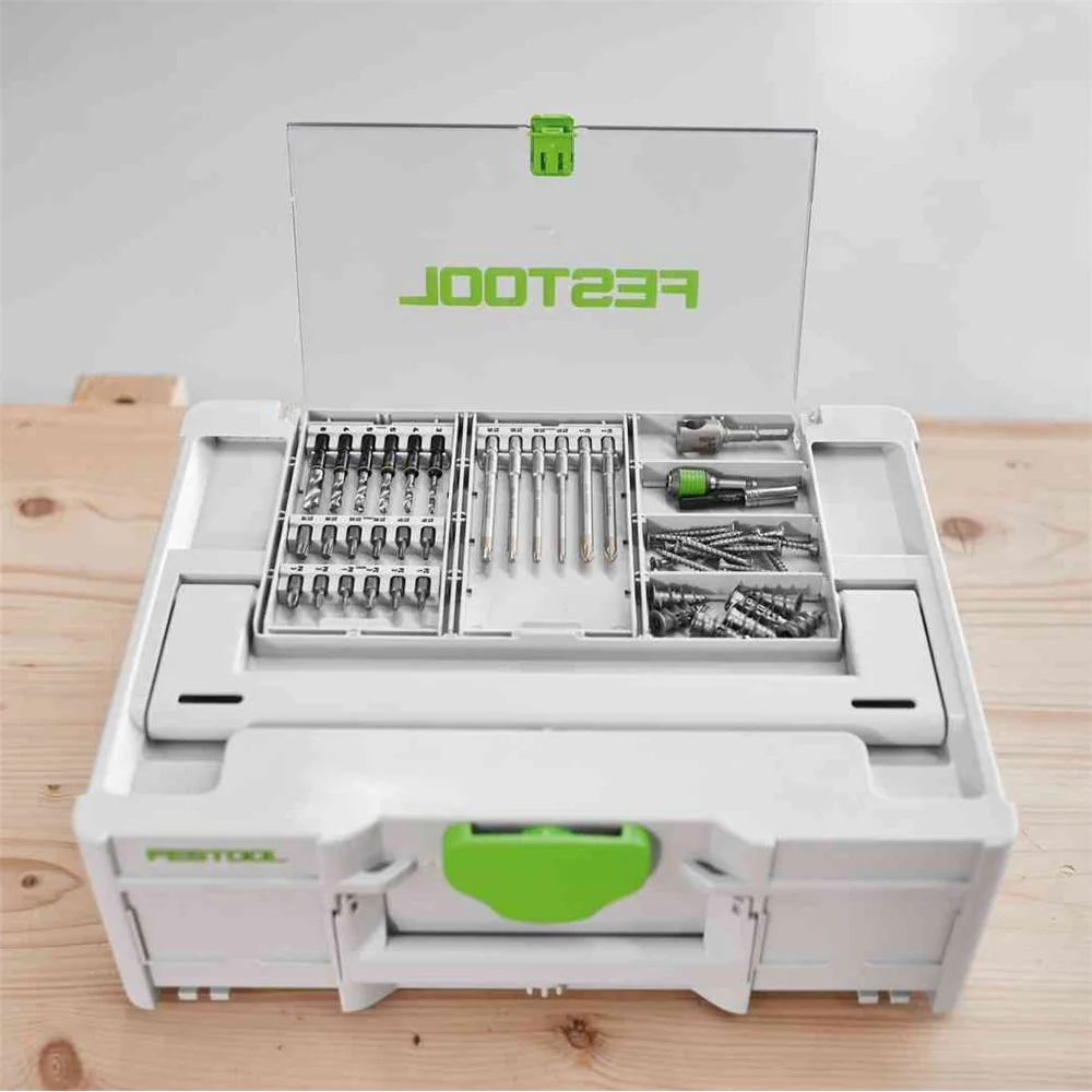 Festool CENTROTEC 3-8mm Mini Wood Spiral Drill Bit Set for Systainer3 - Image 2