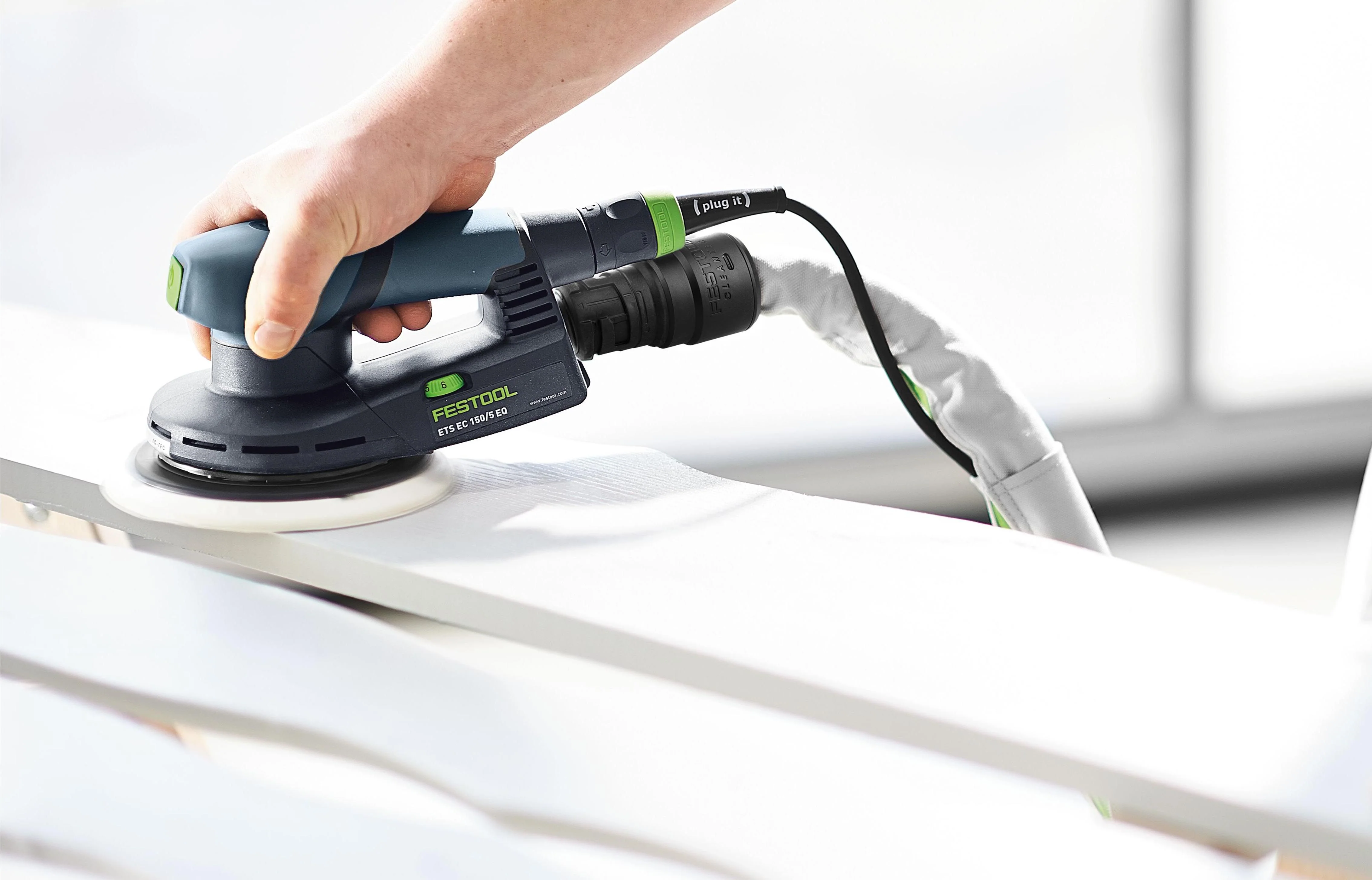 Festool ETS EC 150mm Brushless Random Orbital 3mm Sander in Systainer - Image 6