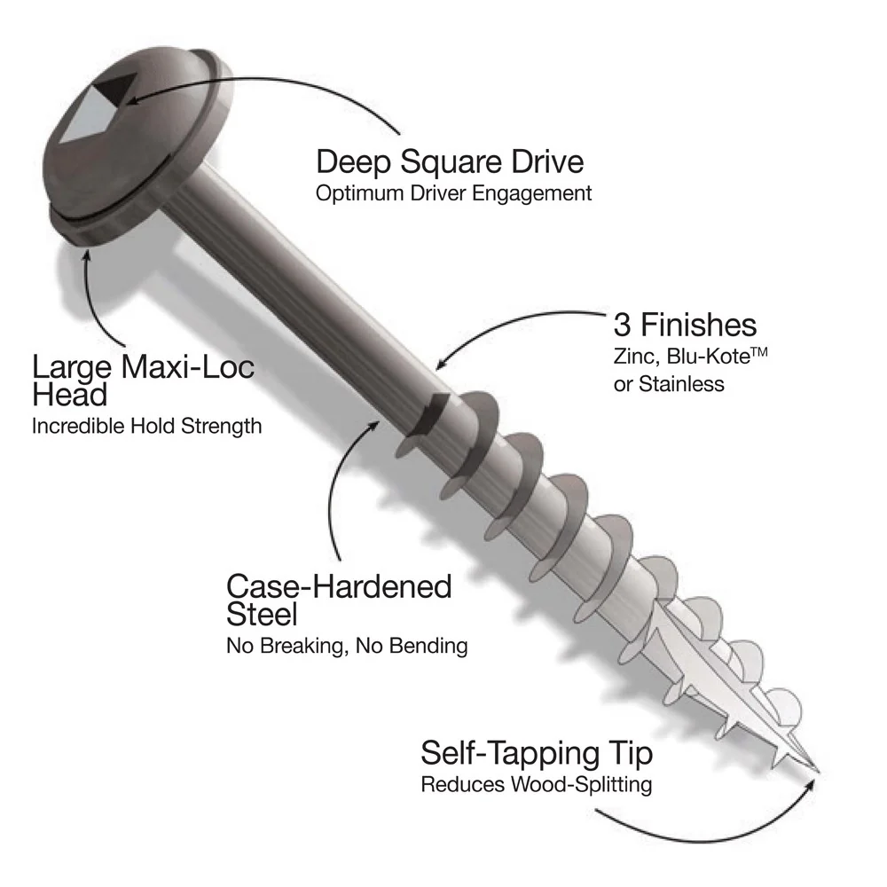 Kreg Pocket Hole Screws - 19mm Fine/Pan Head - Zinc - 500 pack - Image 3