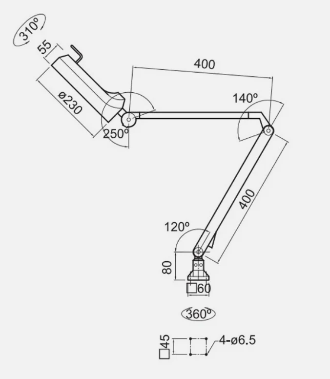 Carbatec Workshop LED Magnifying Lamp - Image 2