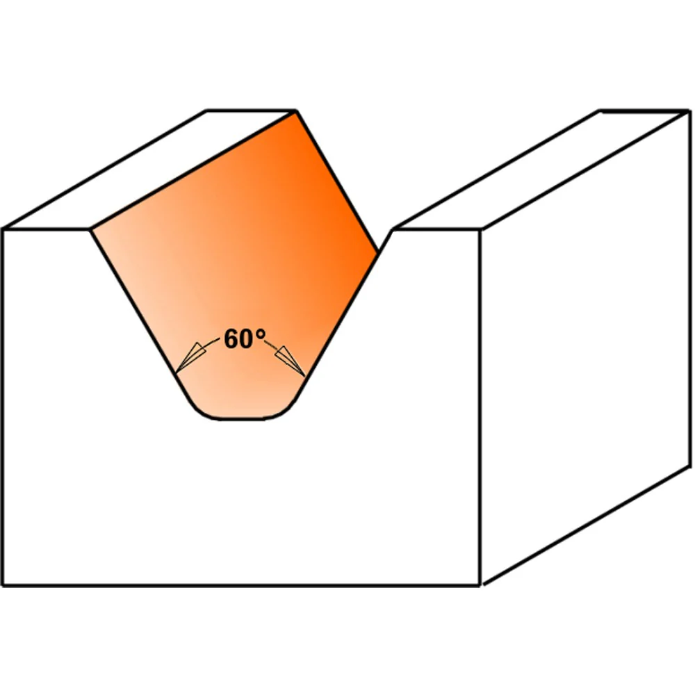 CMT Lettering Bit 60° - 1/2" Shank - Image 2
