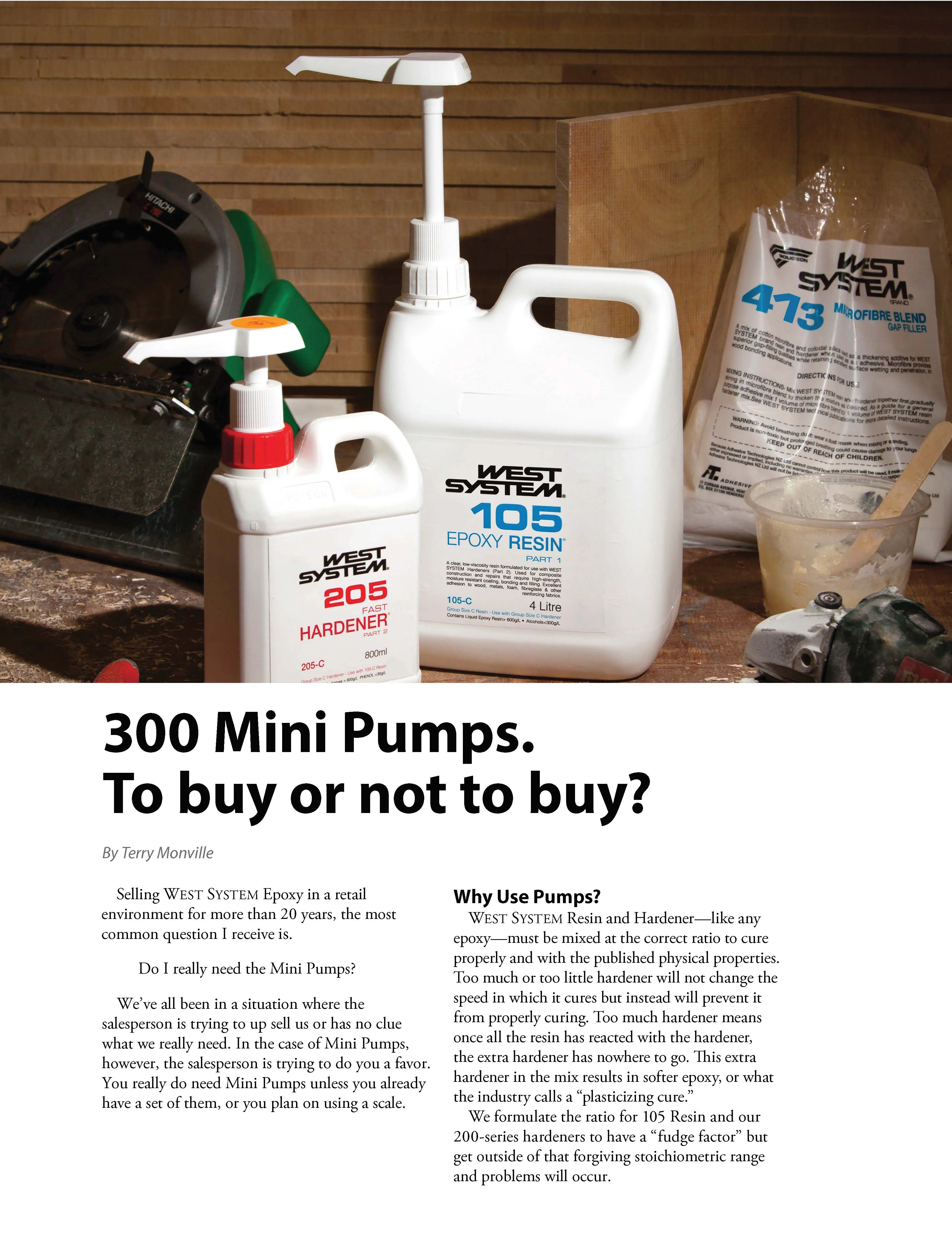 WEST SYSTEM 1.2ltr Pump Set - Image 2