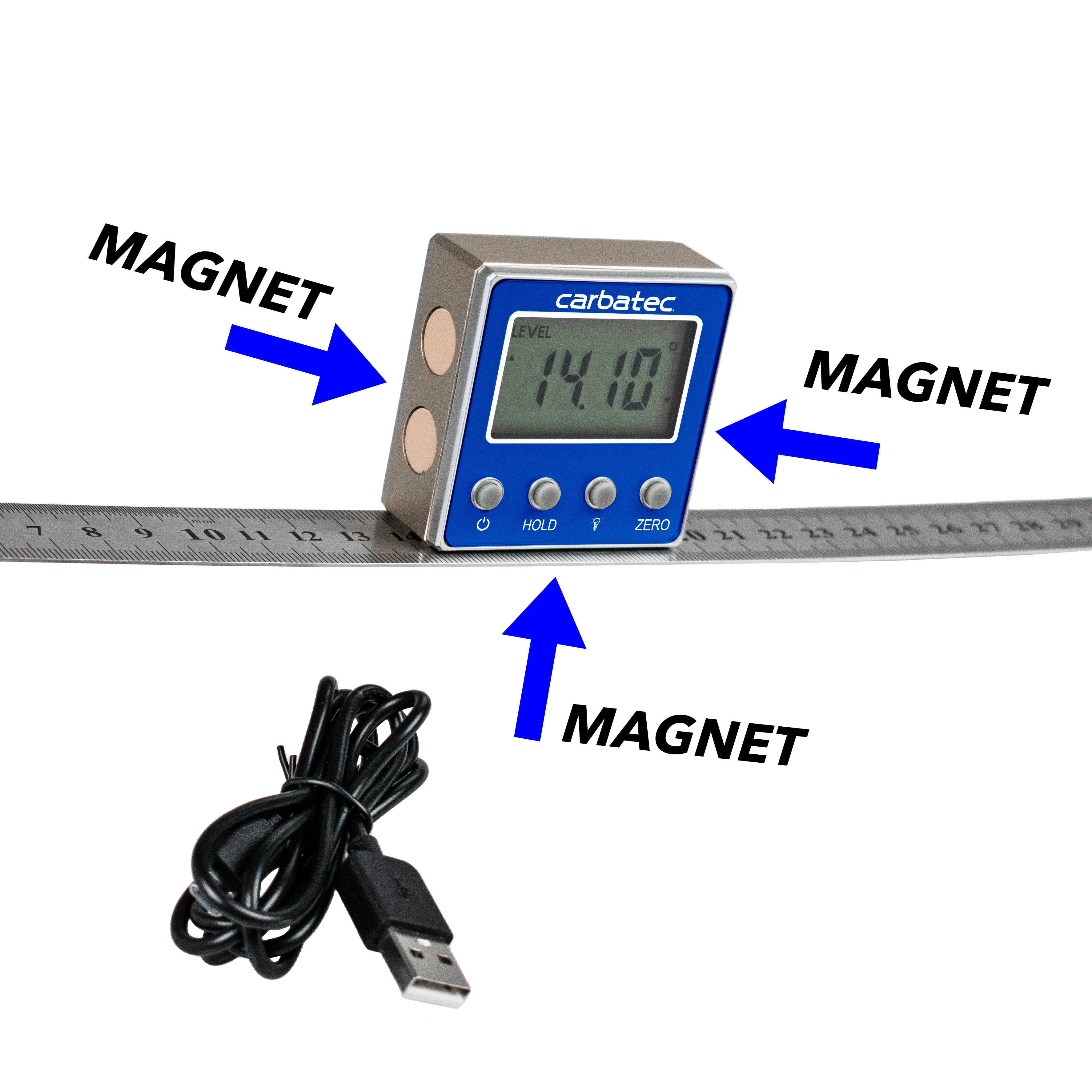 Carbatec Rechargeable Digital Angle Finder - Image 2