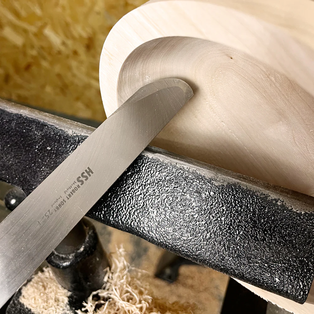 Robert Sorby 1" Negative Rake Curved Profile Scraper (8009) - Image 4