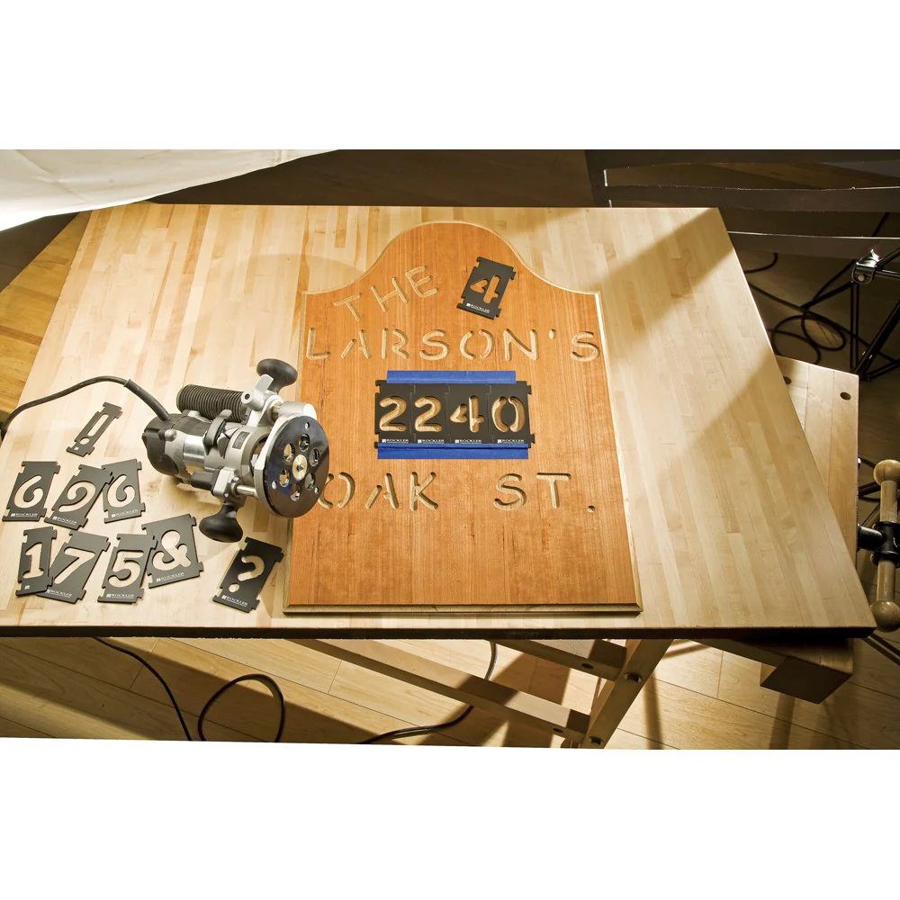 Rockler Signmaker's Kit Includes Number Kit - Letter Kit - Bushing & Bit - Image 2