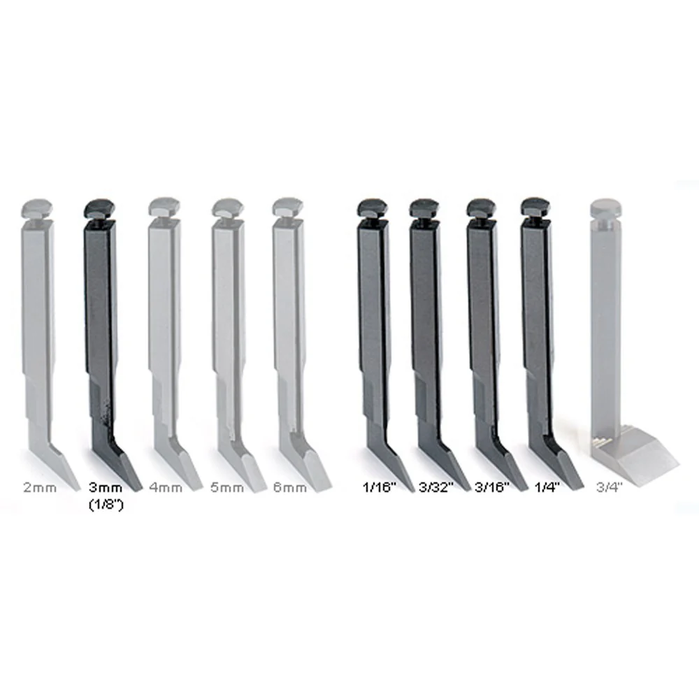 Veritas® Set of 5 Imperial Blades to suit Router and Hinge Mortise Planes