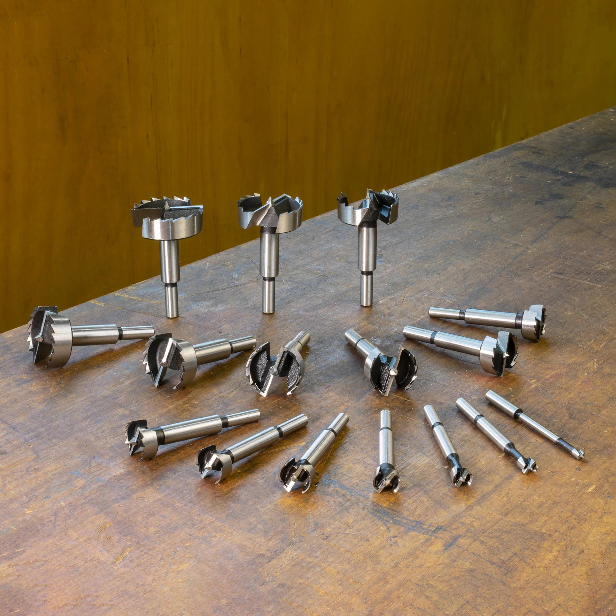 Carbatec 16 Piece Sawtooth & Forstner Combination Bit Set - Imperial - Image 5