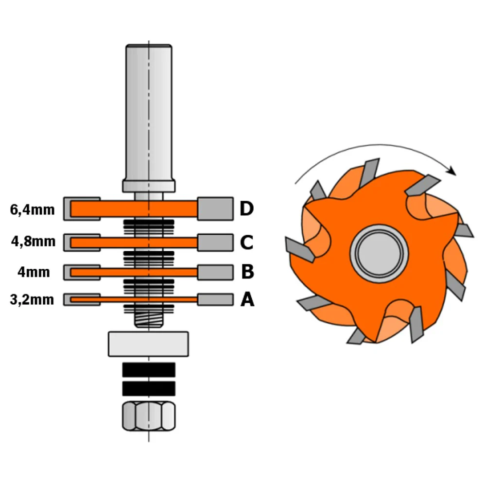 CMT Three Wing Slot Cutter Set - Image 3
