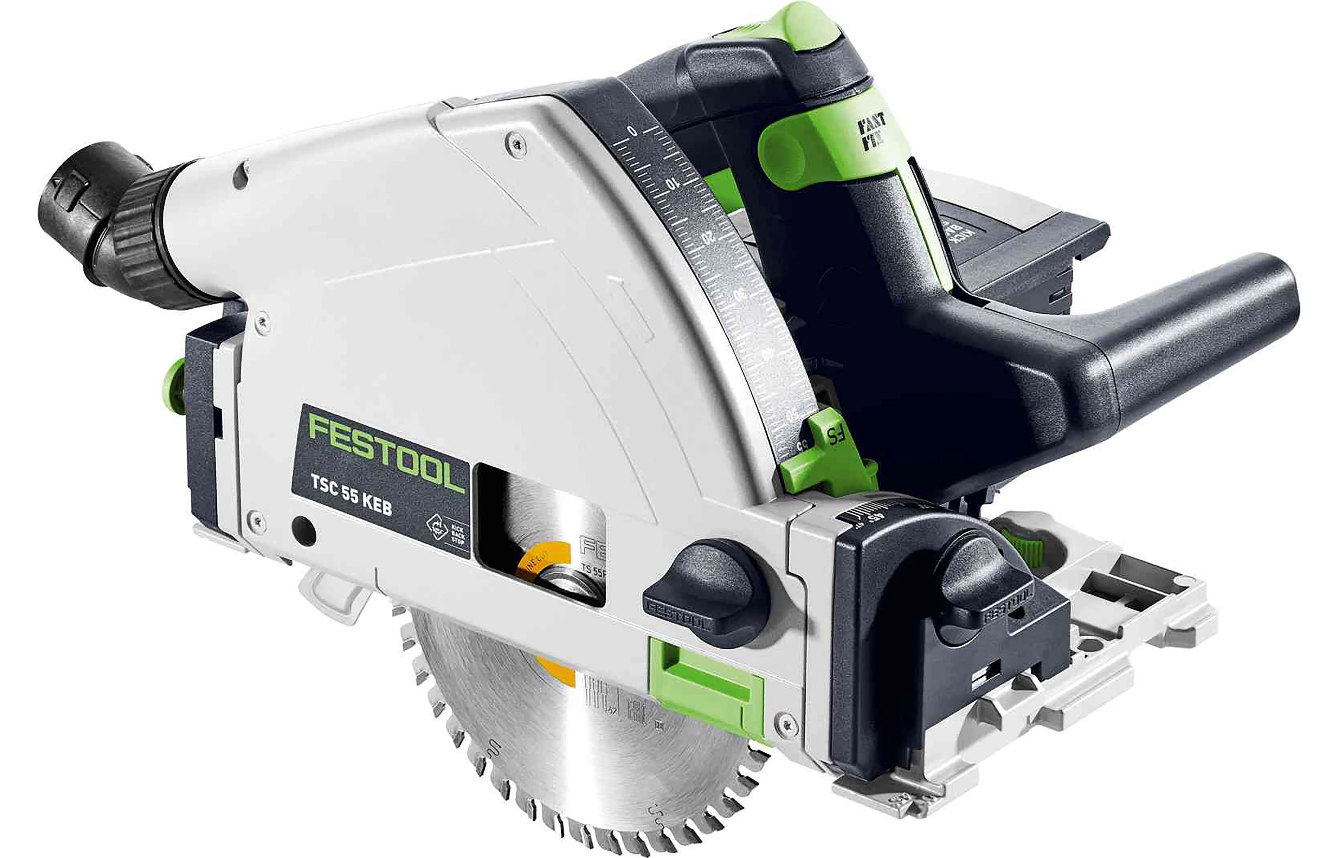 TSC 55K 18V 160mm Cordless Plunge Saw 5.2Ah XL Set in Systainer with 1400mm Rail - Image 2