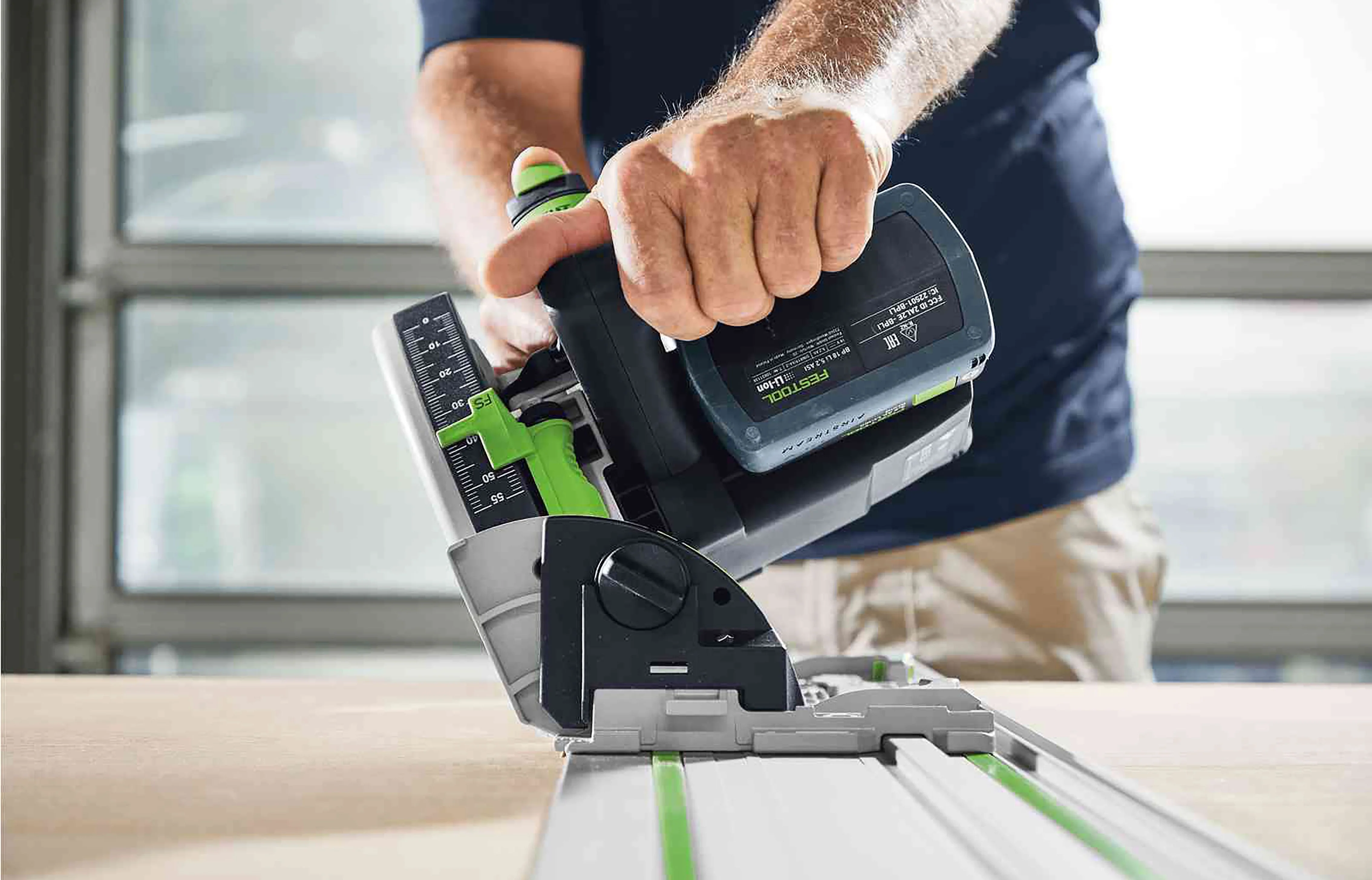 TSC 55K 18V 160mm Cordless Plunge Saw Basic in Systainer - Image 3